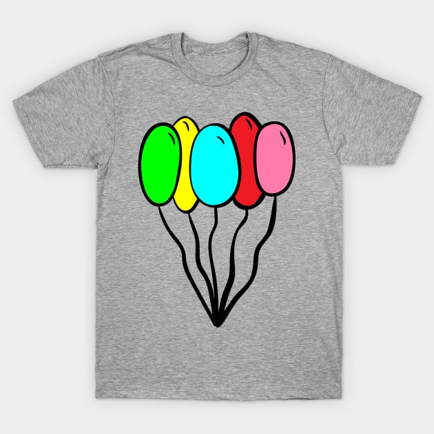 Balloons T-Shirt by Ulka.art